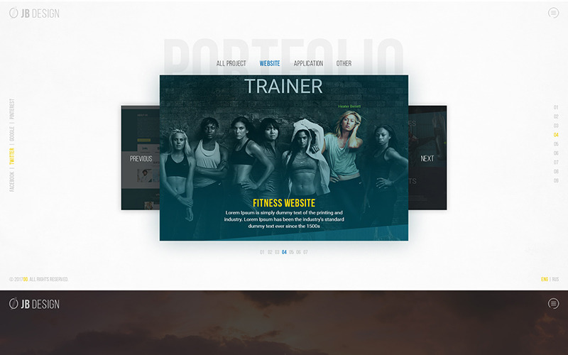 Download PSD шаблон "JB Design PSD Template" / JB Design PSD Template - PSD шаблон на тему информационные технологии design multipurpose psd template creative website ui/ux agencyundefined