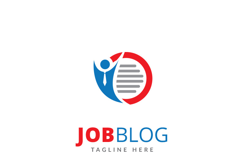 Download Шаблон логотипа "Job Blog - Logo Template" / Job Blog - Logo Template - Шаблон логотипа на тему графика community finder group hire humans job search law leader leadership legal management marketing online people placement recruit recruiter sales security