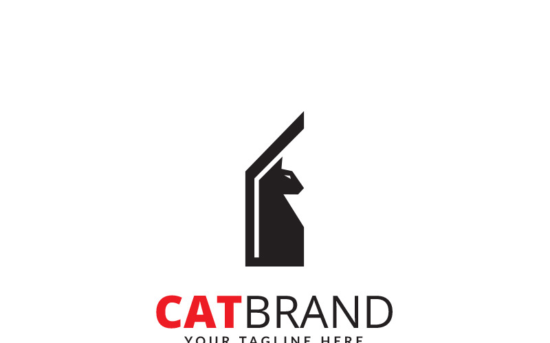 Kedi Logo Şablonu