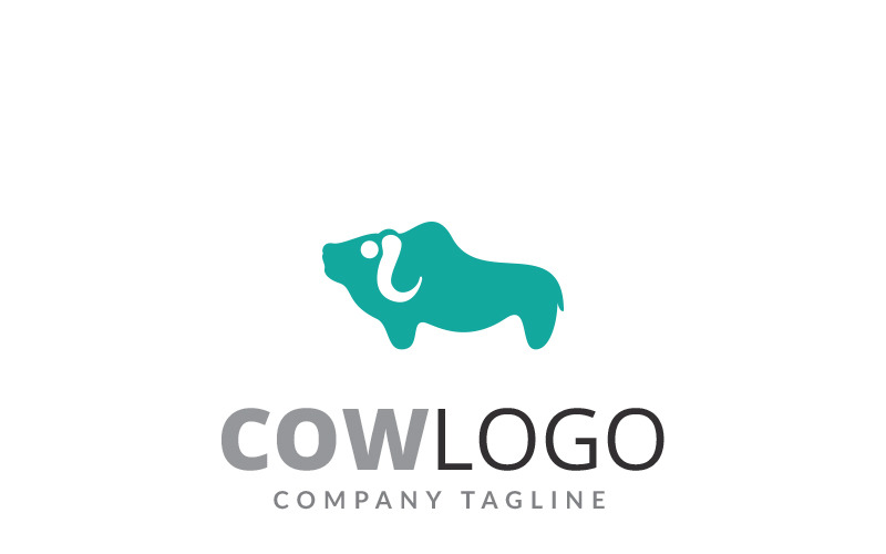 Kráva Logo šablona