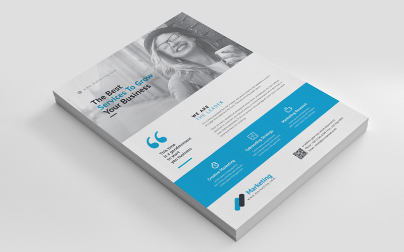 Download Фирменный стиль "Minimal Flyer - - Corporate Identity Template" / Minimal Flyer - - Corporate Identity Template - Фирменный стиль на тему графика a4 ad advertise advertising agency blue business flyer clean company corporate creative design elegant fresh green magazine marketing modern multipurpose