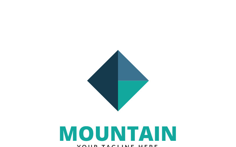 Download Шаблон логотипа "Mountain - Logo Template" / Mountain - Logo Template - Шаблон логотипа на тему графика app application architecture business awesome design camp geometric hill identity m logo minimal monogram m letter mount mountain mountains outdoor