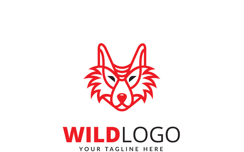 Szablon Logo dzikiego