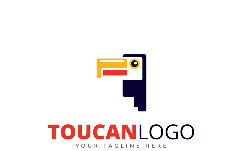 Download Шаблон логотипа "Toucan - Logo Template" / Toucan - Logo Template - Шаблон логотипа на тему графика app bird business capital consultant expertise financial flight focus freedom guardian head innovation investment majestic medal mouth skill sparrow strength