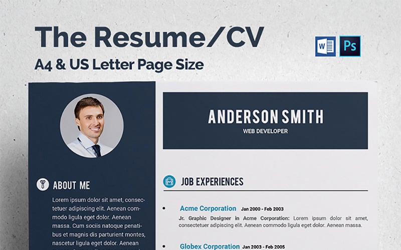 Web Developer CV Resume Template