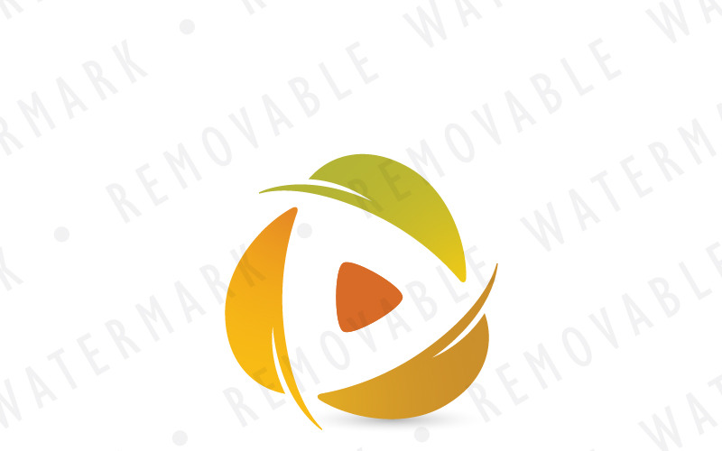 Download Шаблон логотипа "Autumn Leaves Media Logo Template" / Autumn Leaves Media Logo Template - Шаблон логотипа на тему графика video shutter leaf movement transformation play autumn synergy cooperation media sync logo design template animation music season photography movie spa