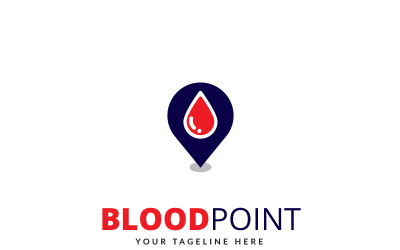 Blood Point logó sablon