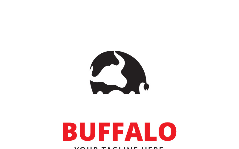 Buffalo - Plantilla de logotipo