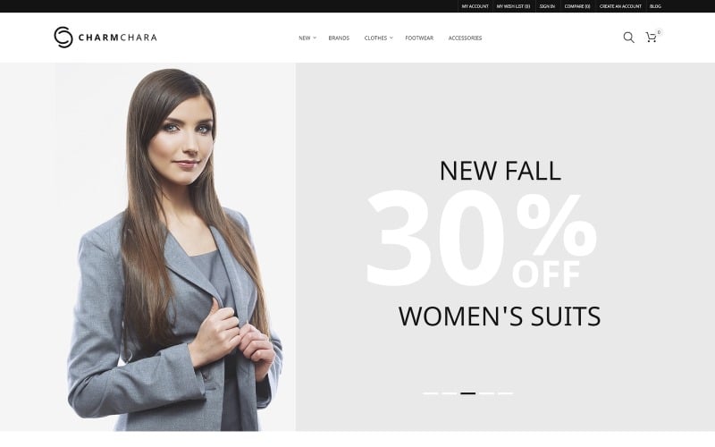 CharmChara - Тема магазину одягу Magento