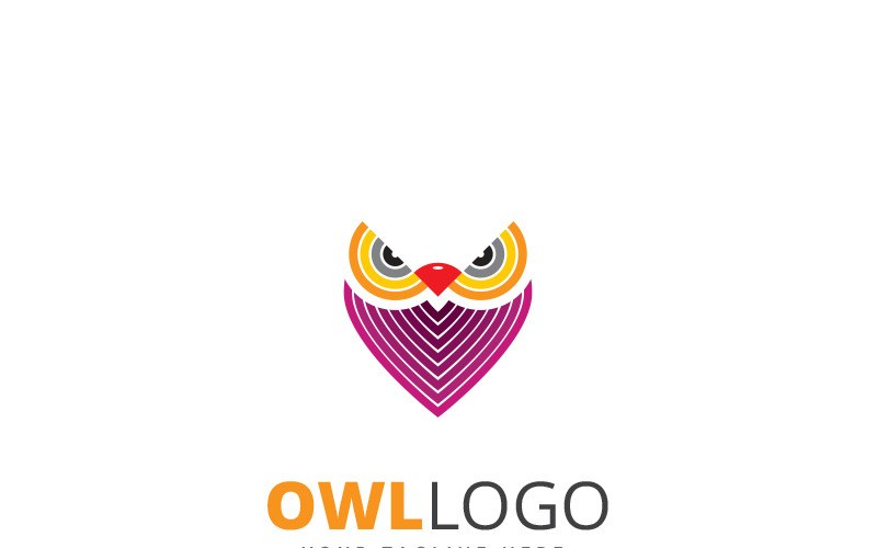 Сова - шаблон логотипу