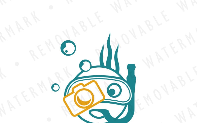 Szablon Logo fotografii podwodnej