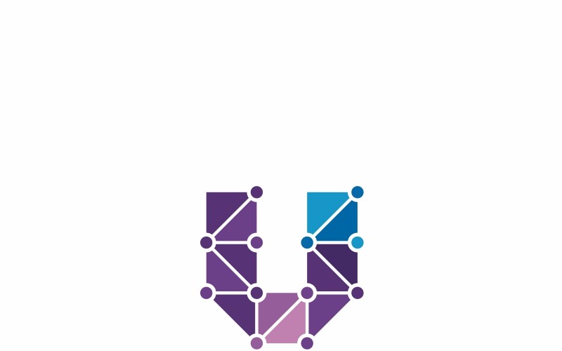 Download Шаблон логотипа "Ultratex Logo Template" / Ultratex Logo Template - Шаблон логотипа на тему графика 3d ai app blue brand branding business company corporate eps hardware identity internet letter logo design logotype modern software system