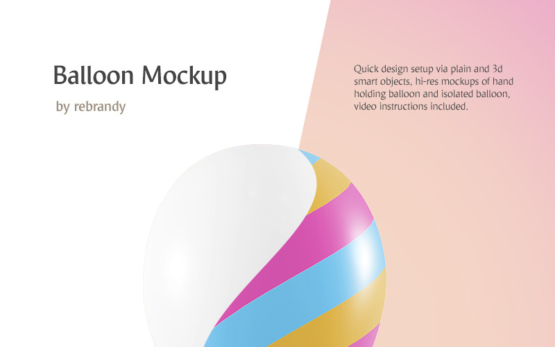 Download Мокап для продукта "Balloon - product mockup" / Balloon - product mockup - Мокап для продукта на тему графика balloon mockup download ballon rubber ball inflatable round color template space glob latex helium flying balone float presentation air mokcup