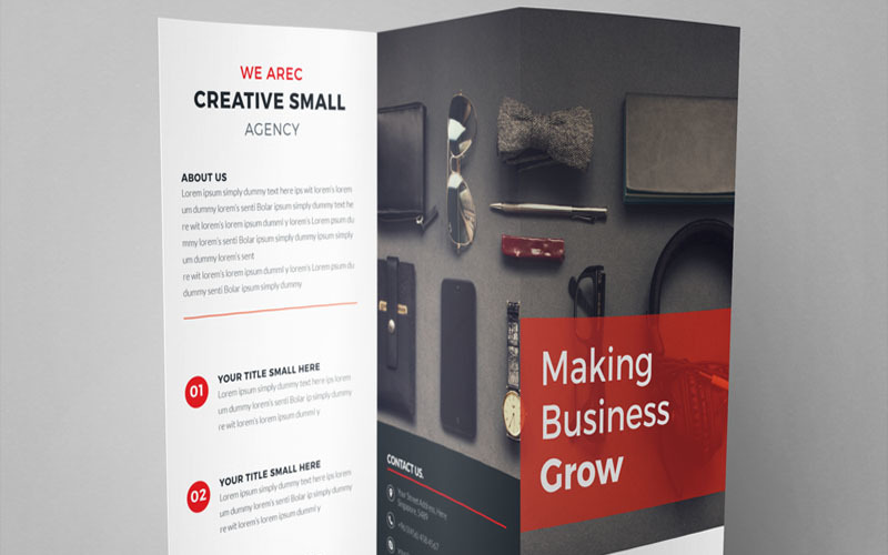 CAgency-Orporate Trifold Brochure - Corporate Identity Template