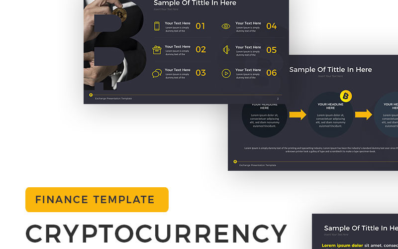 Kryptowaluta - szablon programu Exchange Presentation PowerPoint