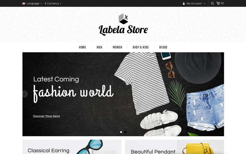 универсальный шаблон opencart