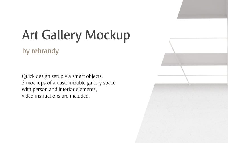 Mockup van het Art Gallery-product