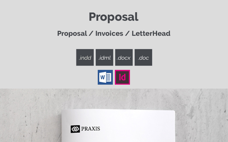 Download Фирменный стиль "Proposal - Corporate Identity Template" / Proposal - Corporate Identity Template - Фирменный стиль на тему графика a4 business proposal clean company corporate creative indesign template informational modern professional project word web report simple us letter