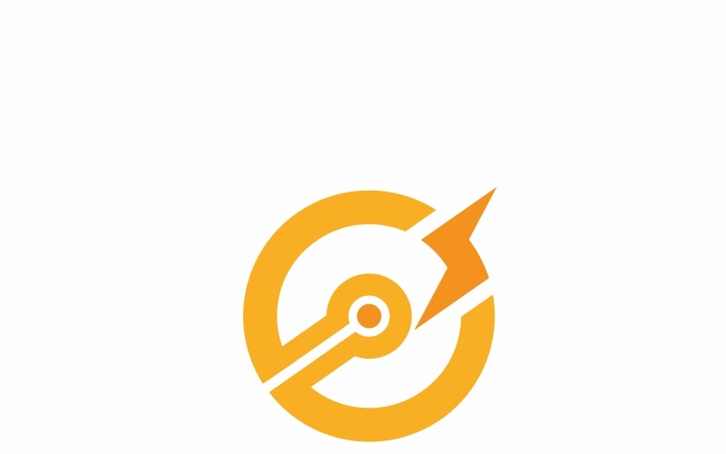 Шаблон логотипа письмо Crypto Power C