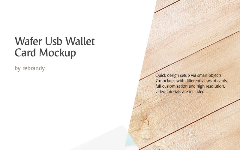 Download Мокап для продукта "Wafer USB Wallet Card product mockup" / Wafer USB Wallet Card product mockup - Мокап для продукта на тему графика psd download mockup mock up usb card wafer drive flash disk memory computer wallet modem souvenir transfer chip micro mokcup