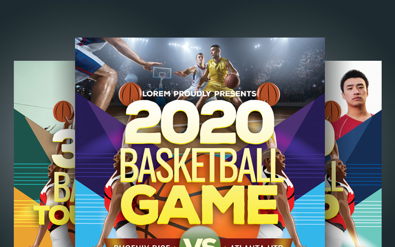 Download Фирменный стиль "Basketball Event Flyer - Corporate Identity Template" / Basketball Event Flyer - Corporate Identity Template - Фирменный стиль на тему графика 3-on-3 ad advert ball basket basketball camp clinic college competition contest final flyer game nba pamphlet play-off sport tournament