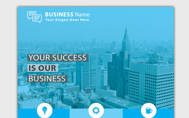 Download Фирменный стиль "Business Flyer with Business Card - Corporate Identity Template" / Business Flyer with Business Card - Corporate Identity Template - Фирменный стиль на тему графика creative flyer template illustrator latest marketing multipurpose promotion red business card psd