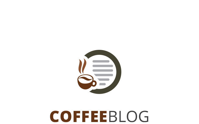 Download Шаблон логотипа "Coffee Blog Logo Template" / Coffee Blog Logo Template - Шаблон логотипа на тему графика app application bar blog brand branding chat coffee corporate cup food identity infusion logo logotype market network quote restaurant share