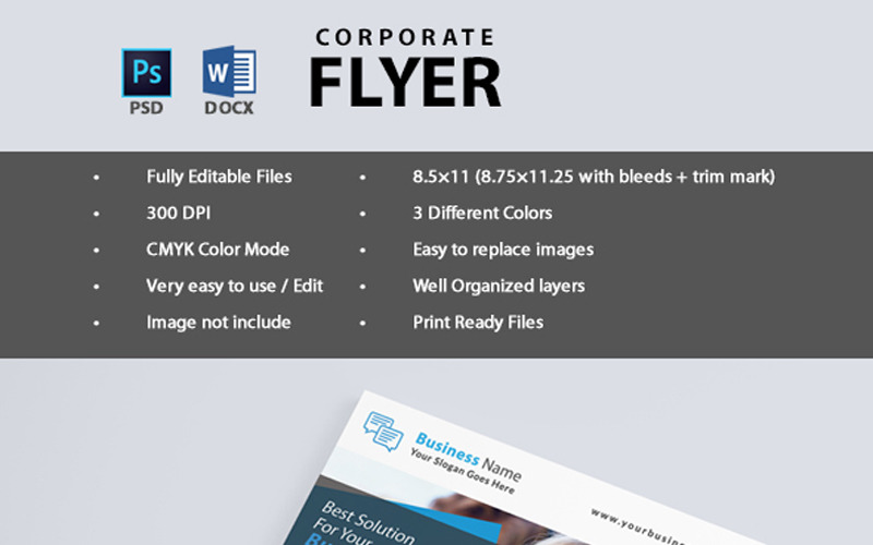 Download Фирменный стиль "Corporate Business Flyer - - Corporate Identity Template" / Corporate Business Flyer - - Corporate Identity Template - Фирменный стиль на тему графика corporate new flyer creative template illustrator latest marketing multipurpose promotion red