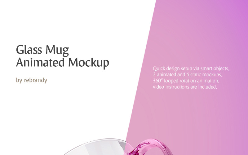 Download Glass Mug Animated Product Mockup Free Download Download Glass Mug Animated Product Mockup