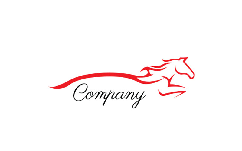 Häst - logotypmall