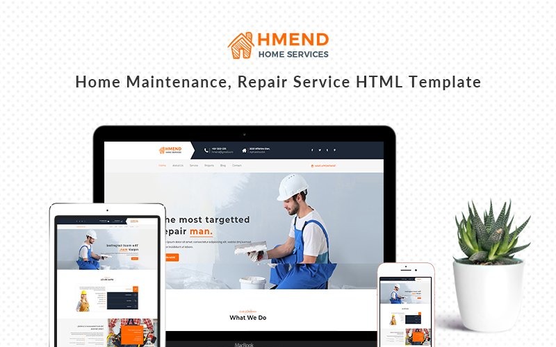 hmend – home maintenance, repair service шаблон сайта