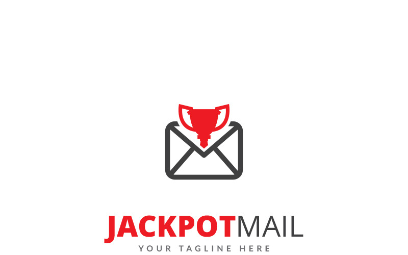 Download Шаблон логотипа "Jackpot Mail Logo Template" / Jackpot Mail Logo Template - Шаблон логотипа на тему графика jackpot mail logo lottery blue brand branding business color colorful communication company consulting creative creativity design different email identity logo