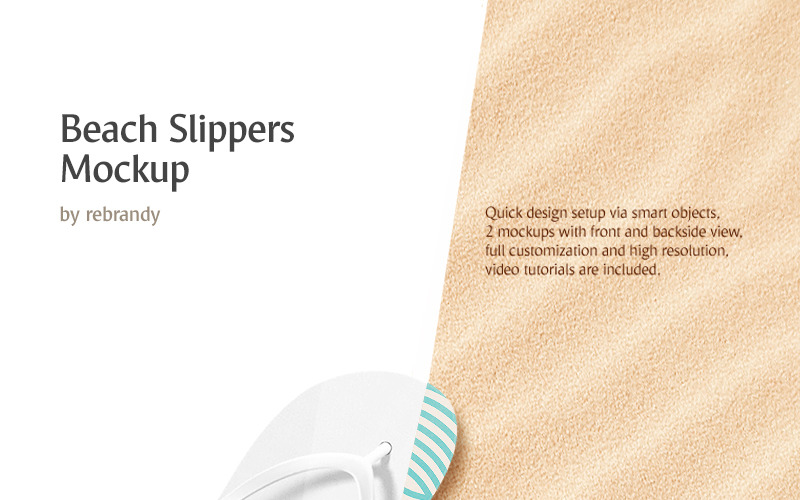 Maketa produktu Beach Slippers
