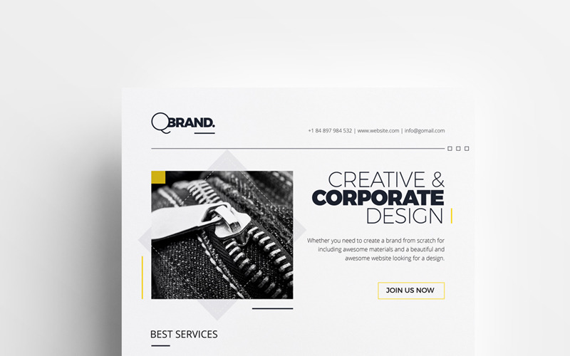 Download Фирменный стиль "Minimal, Clean, Simply, Black and White Corporate Flyer" / Minimal, Clean, Simply, Black and White Corporate Flyer - Фирменный стиль на тему графика flyer annual report book proposal brochure business clean company profile corporate creative a5 conference a4 indesign infographics informational letter marketing