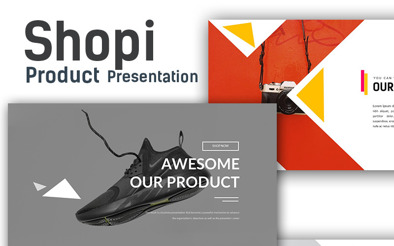 Modèle PowerPoint de présentation de la boutique Shopi Premium
