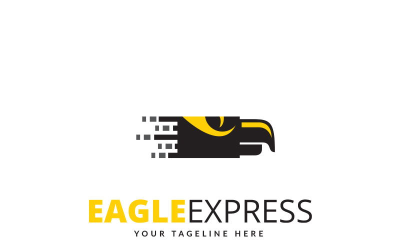 Modello di logo Eagle Express