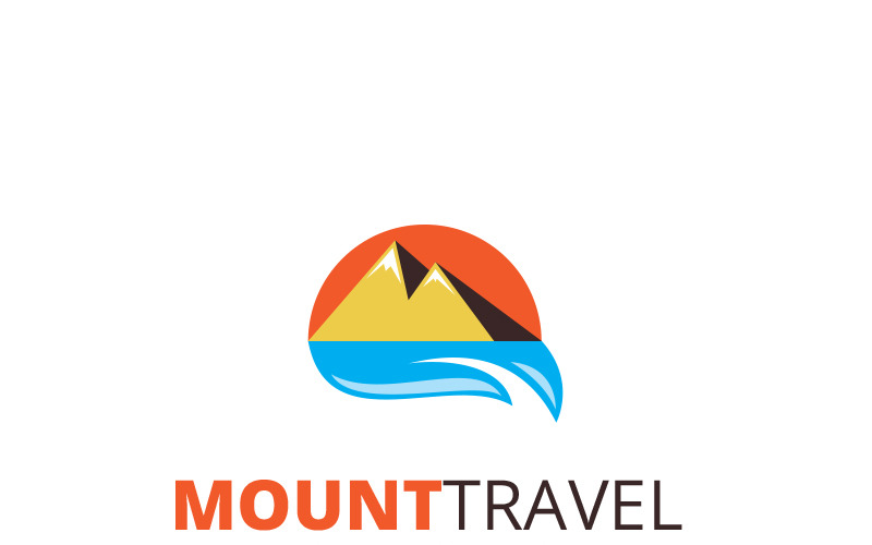 Mount Travel Logo Vorlage