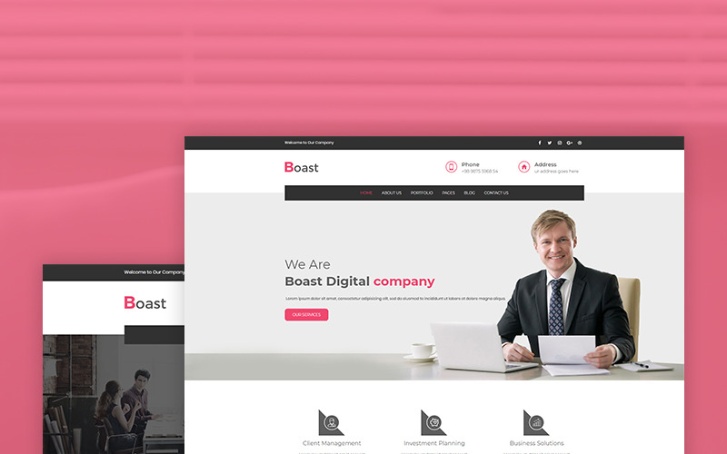 Opscheppen - sjabloon voor zakelijke websites