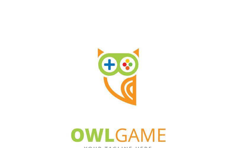 Download Шаблон логотипа "Owl Game Logo Template" / Owl Game Logo Template - Шаблон логотипа на тему графика 