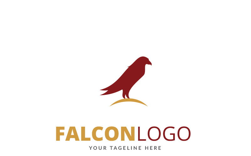Plantilla de logotipo de halcón