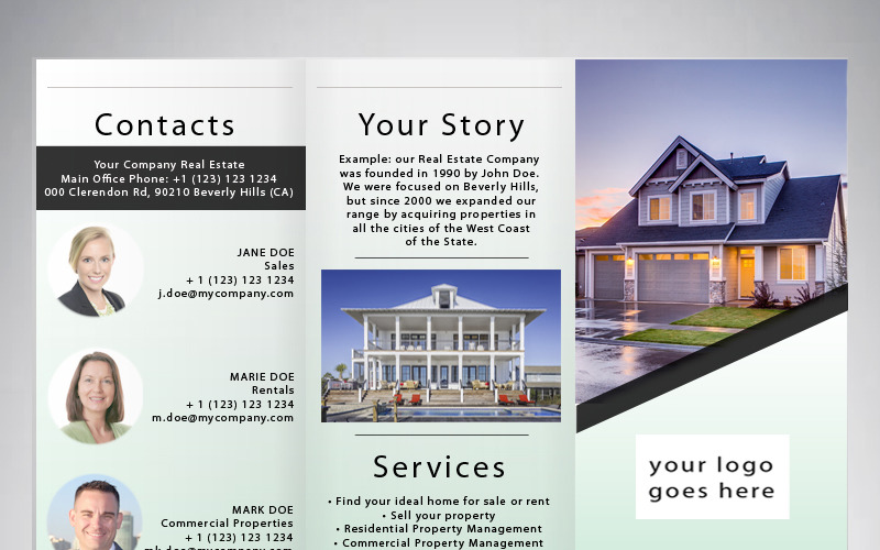 Download Фирменный стиль "Real Estate Brochure  - Simplicity - Corporate Identity Template" / Real Estate Brochure  - Simplicity - Corporate Identity Template - Фирменный стиль на тему графика real estate brochure print printable psd photoshop template business multi purpose flyer homes advertising trifold fold 3fold brochures realtor realtors
