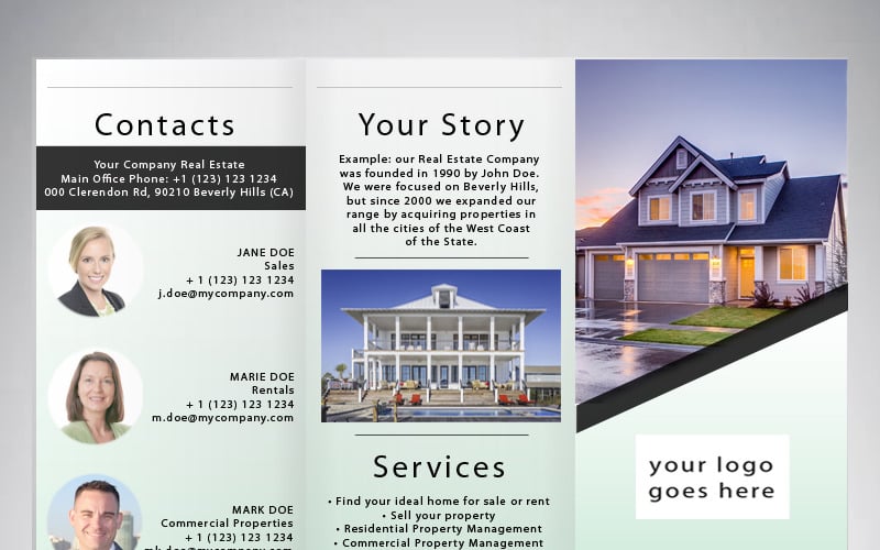 Real Estate Brochure Simplicity Corporate Identity Template