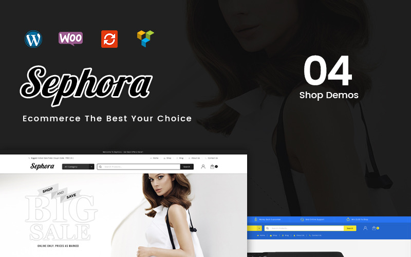 Sephora Çok Amaçlı Mağaza WooCommerce Teması