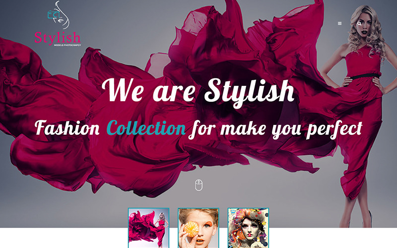 Download PSD шаблон "Stylish Models Photography PSD Template" / Stylish Models Photography PSD Template - PSD шаблон на тему модельное агентство fashion photography models agency fashion and beauty template model agency