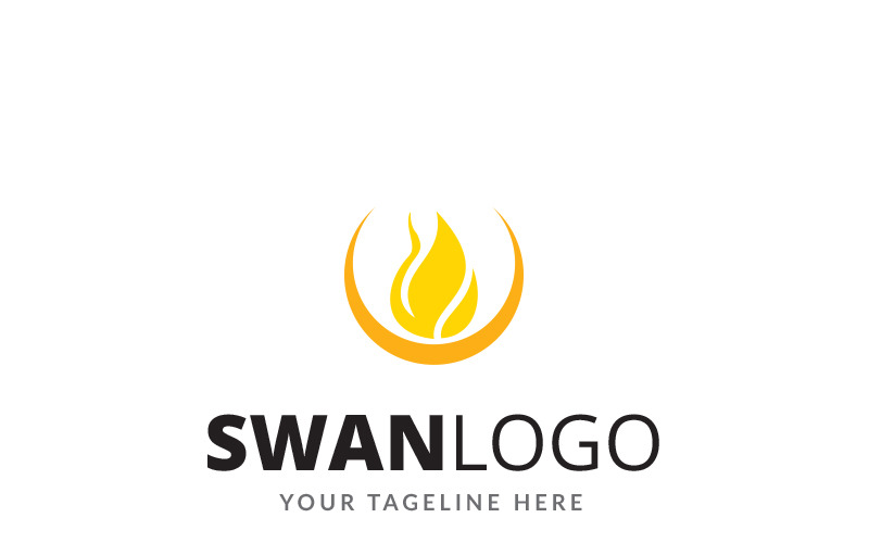 Download Шаблон логотипа "Swan Logo Template" / Swan Logo Template - Шаблон логотипа на тему графика animal app association beauty bird brand care elegant fashion feather gentility glide grace lake logo prestige river romantic soft softnes