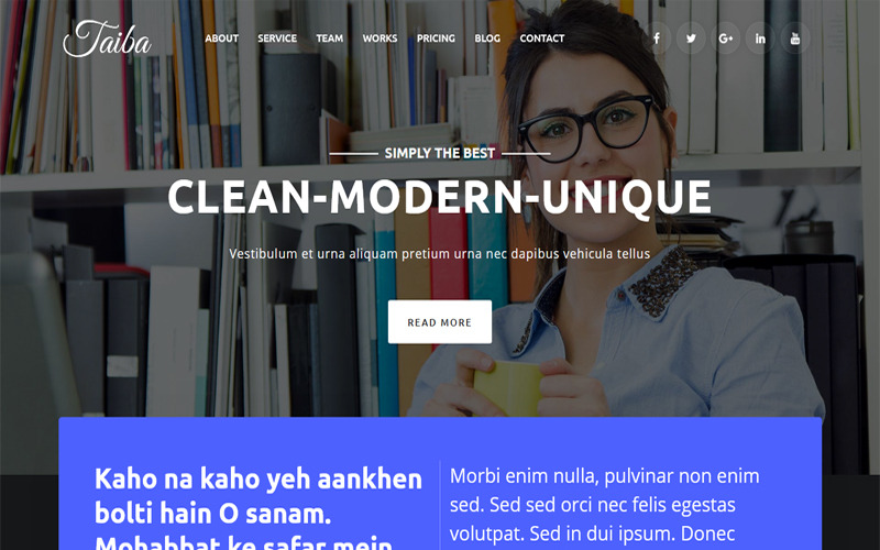 Taiba - Agencja cyfrowa/Startup Szablon HTML