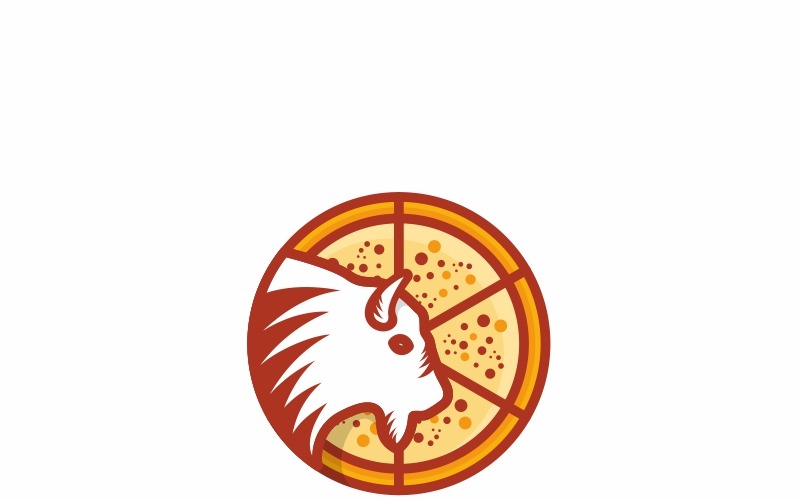 Download Шаблон логотипа "Bison Logo Template" / Bison Logo Template - Шаблон логотипа на тему графика american buffalo animal app artwork bison black bovine bull cow creative energy finance growth horn isolated logo power retro strong