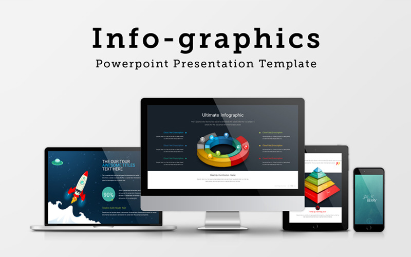 Infographics presentation PowerPoint-mall