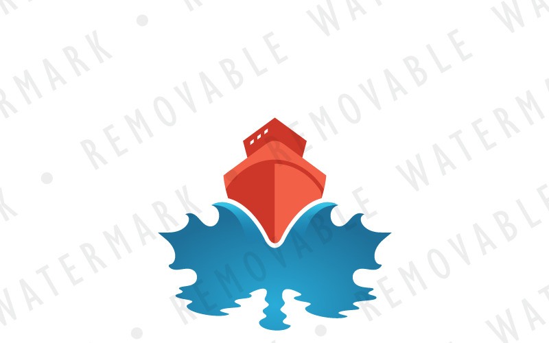 Download Шаблон логотипа "Maple Leaf Cruise Logo Template" / Maple Leaf Cruise Logo Template - Шаблон логотипа на тему графика travel ship ocean sea maple voyage marine sail boat cruise transatlantic tour transportation shipping logistics canada logo design template harbor