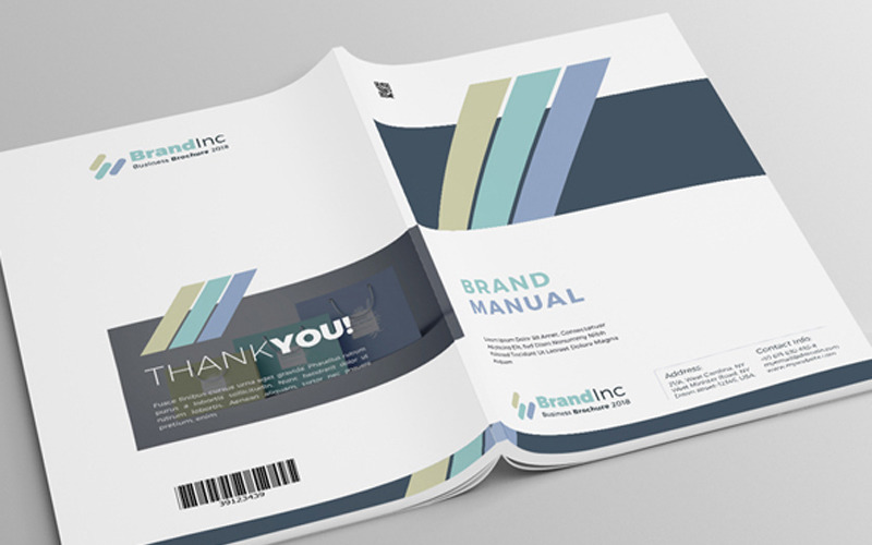 Download Фирменный стиль "Minimal Brand Manual - InDesign - Corporate Identity Template" / Minimal Brand Manual - InDesign - Corporate Identity Template - Фирменный стиль на тему графика a4 agency brand brandbook bundle communication cummunicative fashion guide guidelines identity infographics manual minimal monthly portrait print proposal stationery style
